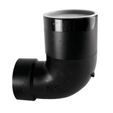 Charlotte Pipe And Foundry Charlotte Pipe  Schedule 40 4 Hub x 3 in. Dia. Spigot ABS Elbow 44333